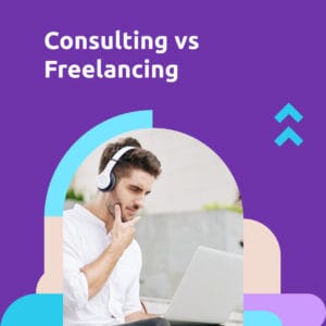 Consultion vs Freelancing square