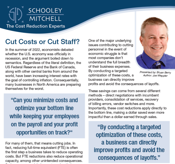 Cut Costs or Cut Staff