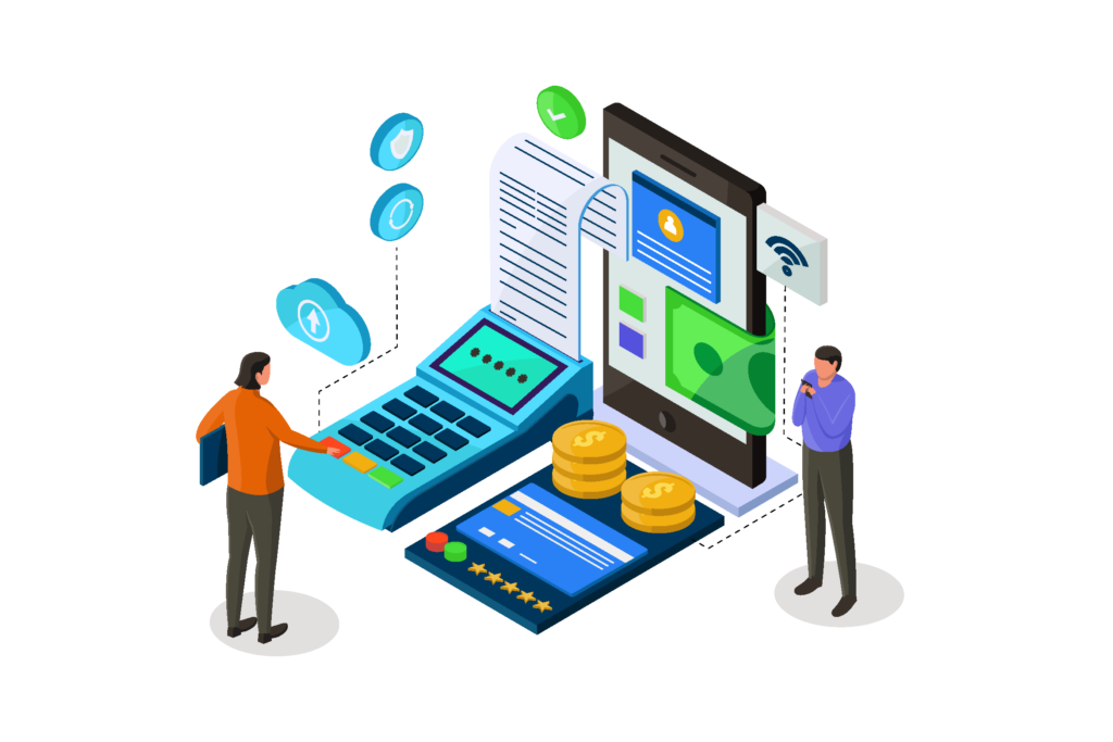 Illustration showing various payment methods