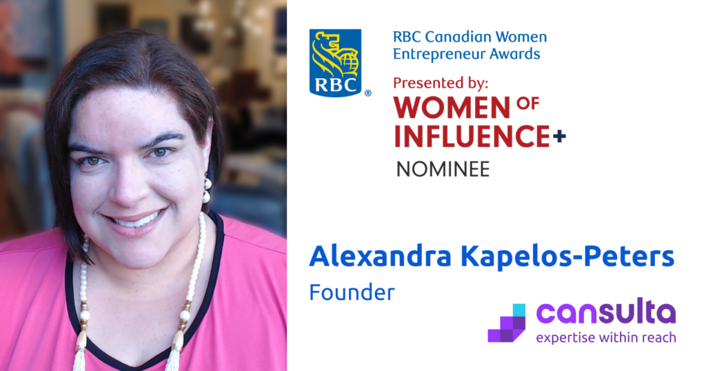 Alexandra Kapelos-Peters nominated for 2023 RBC Canadian Women Entrepreneur Awards