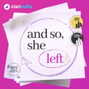 "And So, She Left" podcast cover art