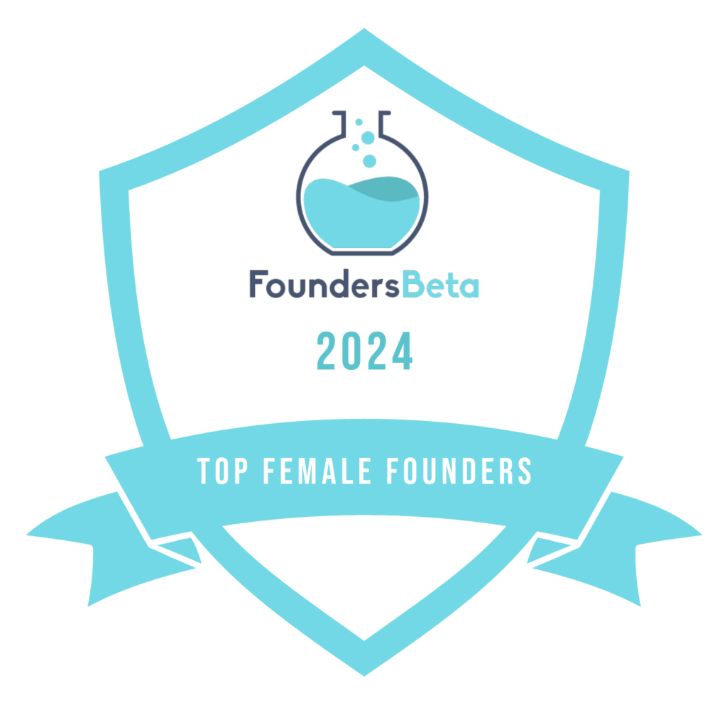 top female founders foundersbeta 2024 badge