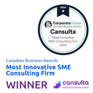 Corporate Vision Canadian Business Awards - Most Innovative SME Consulting Firm 2024