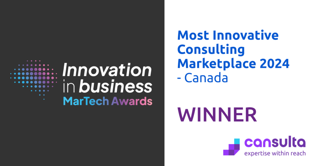 MarTech Awards: Most Innovative Consulting Marketplace 2024 - Canada