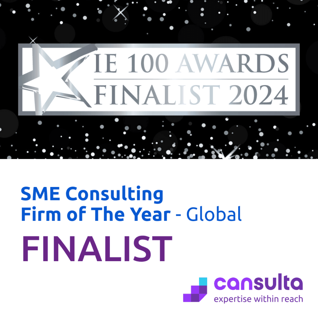 Cansulta is FINALIST for “SME Consulting Firm of the Year” at the 2024 IE100 Global Awards