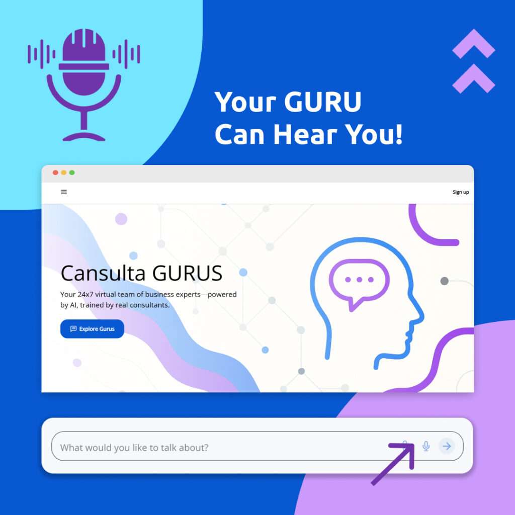 Talk to Your Gurus: Cansulta Adds Voice Input for Faster, Smarter Business Guidance